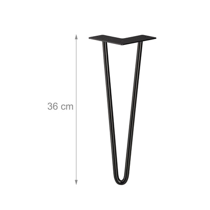 Furniture leg hairpin set of 4