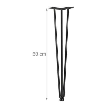 Furniture leg hairpin set of 4