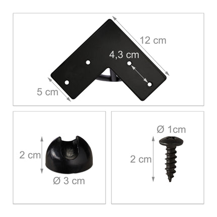 Furniture leg hairpin set of 4