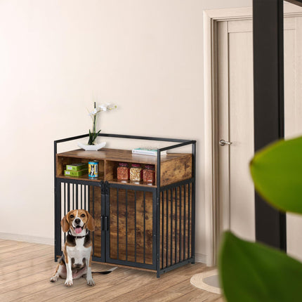 Furniture-style dog cage