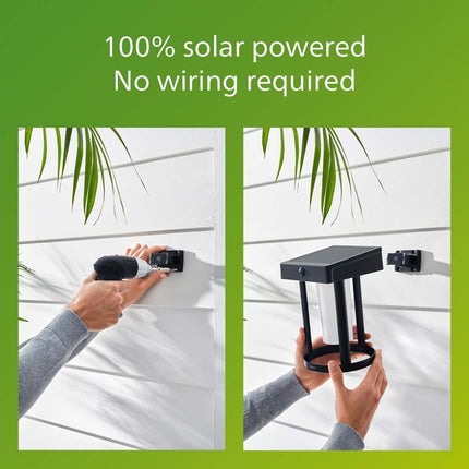 Fyve Wall Lamp Angled Solar Cell Ultra Efficient LED 200lm Black