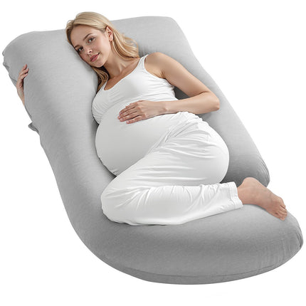 G-Shaped Pregnancy Pillow, Washable Jersey Cover