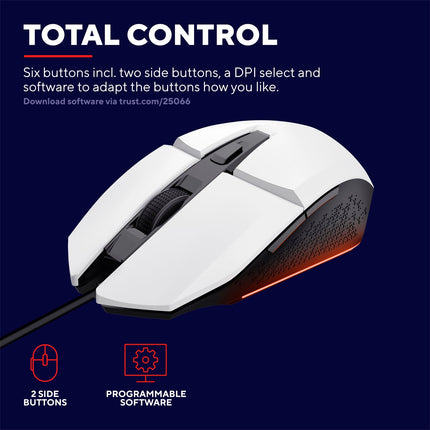 GXT 109W Felox Illuminated Gaming mouse White