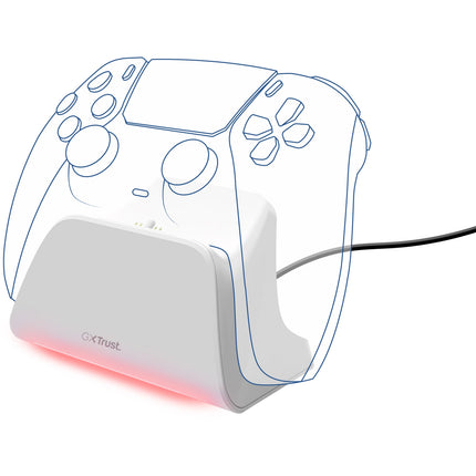 GXT 255W Fast Charging Stand for PS5 Controller White