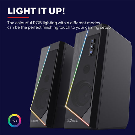 GXT 609 Zoxa RGB Gaming speakers 12W