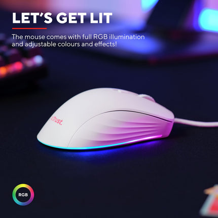 GXT 924W Ybar+ Gaming Mouse White