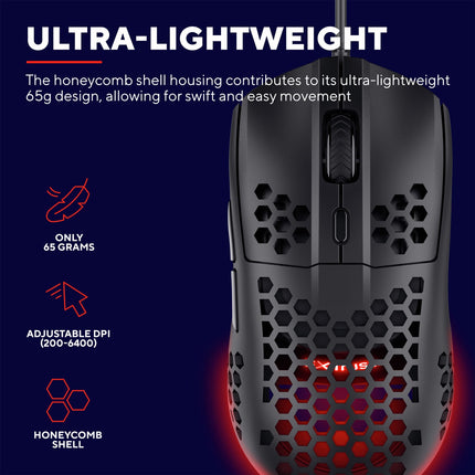 GXT 928 Helox Lightweight Gaming Mouse Black