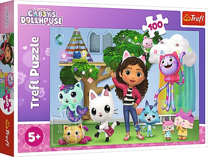 Gabby's Dollhouse 100-Piece Puzzle for Kids