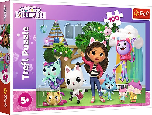 Gabby's Dollhouse 100-Piece Puzzle for Kids