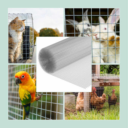 Galvanised Aviary Wire Mesh, 6.3 x 6.3 mm, Weather-Resistant