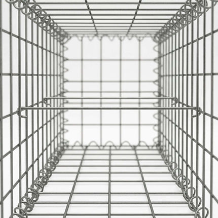 Galvanised Gabion Basket, 100x50x100 cm, 3 Compartments