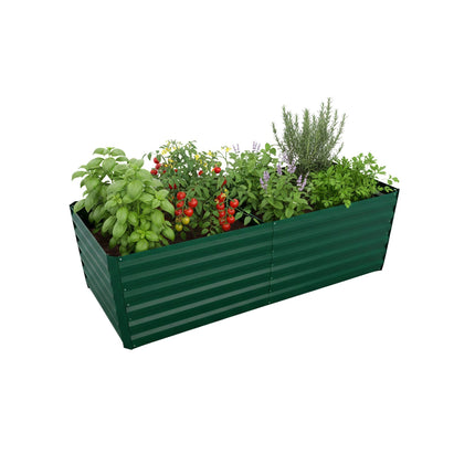 Galvanised Iron Raised Garden Bed – Square Planter Box