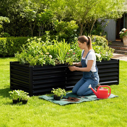 Galvanised Iron Raised Garden Bed for Vegetables