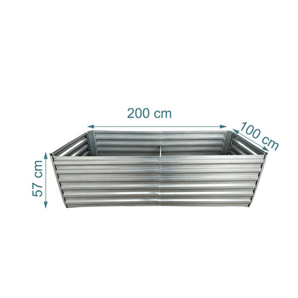 Galvanised Metal Raised Garden Bed – Pest Resistant