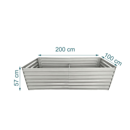 Galvanised Metal Raised Garden Bed – Pest Resistant