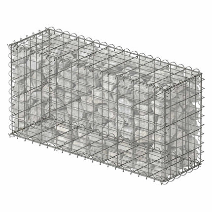Galvanised Steel Gabion Basket 100x50x30 cm