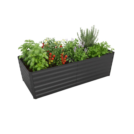 Galvanized Raised Garden Bed, 57x180x90 cm