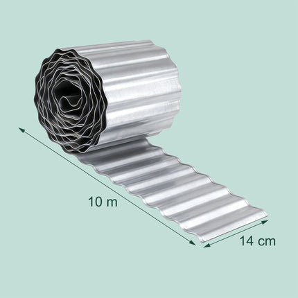 Galvanized Steel Lawn Edging for Garden Beds