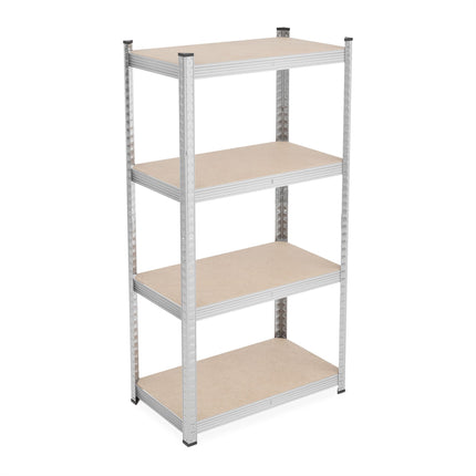 Galvanized shelves for heavy loads with 4 levels