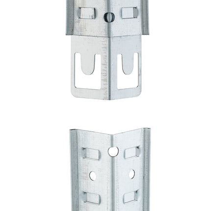 Galvanized shelves for heavy loads with 4 levels