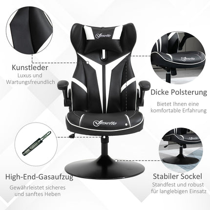 Ergonomic gaming chair, tilt function, height adjustable