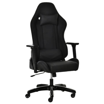 Ergonomic reclining gaming chair, artificial leather, adjustable height
