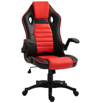 Gaming Racing Chair, Ergonomic, Adjustable, Red & Black