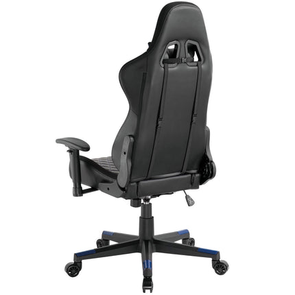 Gaming Chair with RGB Lighting, Black/Blue, Ergonomic Design