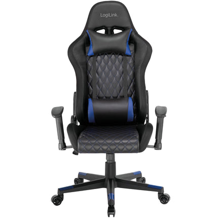Gaming Chair with RGB Lighting, Black/Blue, Ergonomic Design
