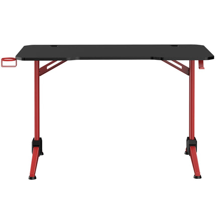 Gaming Desk 120x60 cm with RGB Lighting, Black/Red