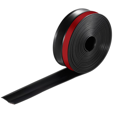 Garage Door Weather Stripping, Top and Sides, 20 Ft Black