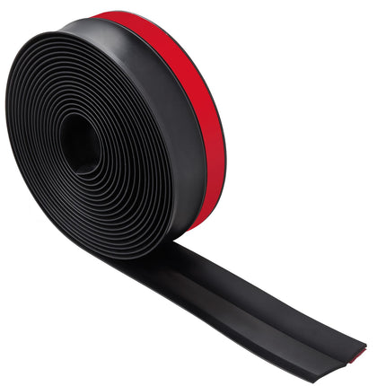 Garage Door Weather Stripping, Top and Sides, 20 Ft Black