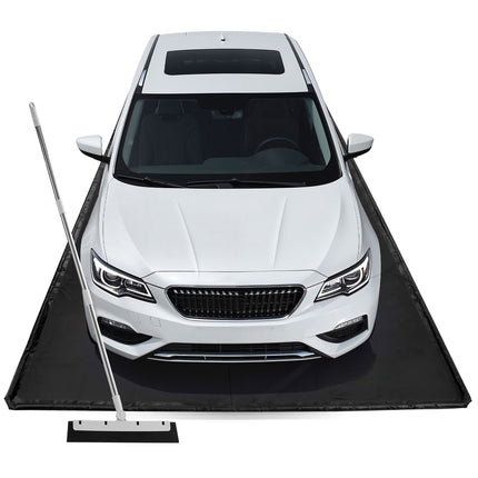 Garage Floor Containment Mat 2.6 x 6.1 m, Non-Slip PVC, With Squeegee