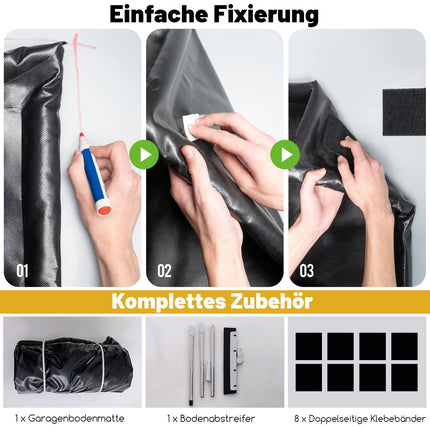 Garage Floor Mat, Oil & Water Resistant, 550x240 cm