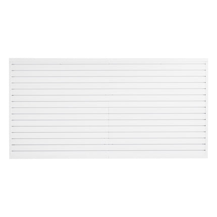 Garage Slatwall Panel, 8 x 4 ft PVC, White, Accessories