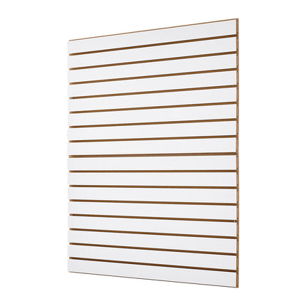 Garage Slatwall Panels, 2-Pack 4x4 ft MDF, White