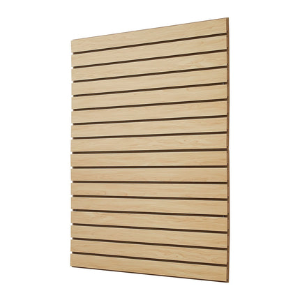 Garage Slatwall Panels, 4x4 ft MDF, 2-Pack