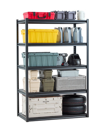 Garage Storage Shelving, 5-Tier 48x24x72 in, 3000 lb