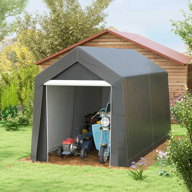 Storage tent for motorcycle and garden tools - UV and water resistant