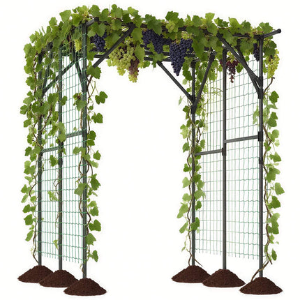 Garden Arch Trellis for Climbing Plants, 200x150x197 cm
