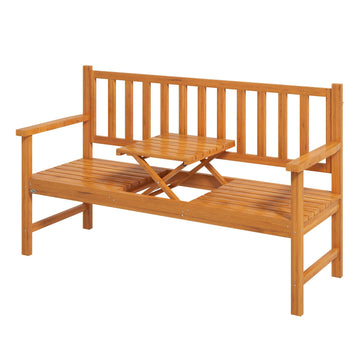 Garden bench, 3-seater with armrests, capacity 280 kg