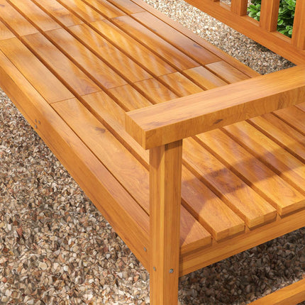 Garden bench, 3-seater with armrests, capacity 280 kg