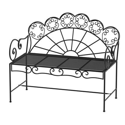 2-seater metal garden bench - Park furniture