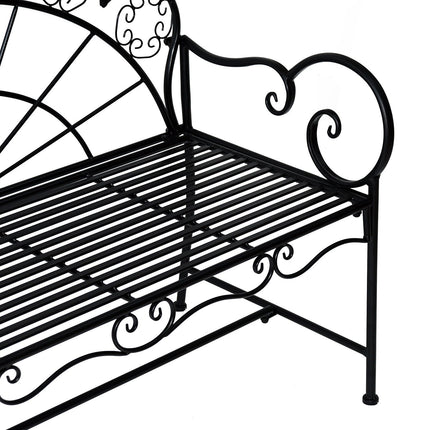 2-seater metal garden bench - Park furniture