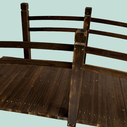 Garden Bridge, Fir Wood, 200kg Capacity