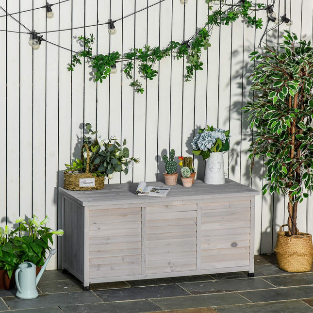 Water resistant spruce garden cabinet - large storage space