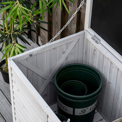 Water resistant spruce garden cabinet - large storage space