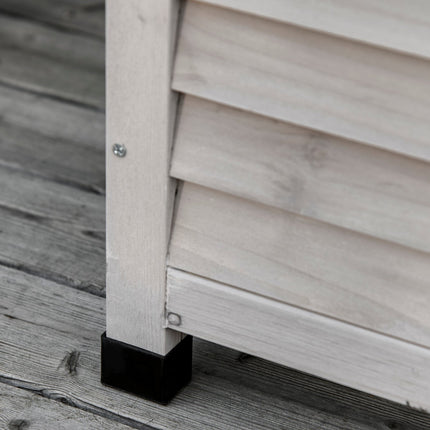 Water resistant spruce garden cabinet - large storage space