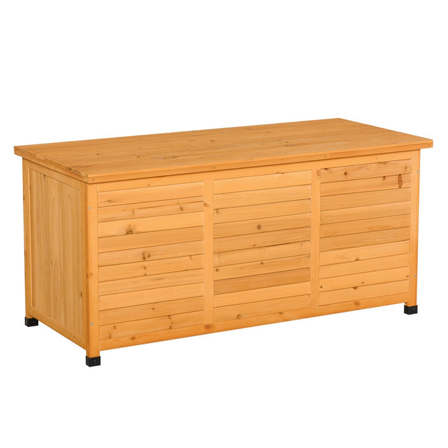 Large waterproof spruce wood tool shed, yellow