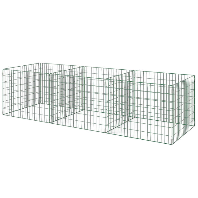 Garden Compost Bin, Steel, 270L, Open Mesh Design